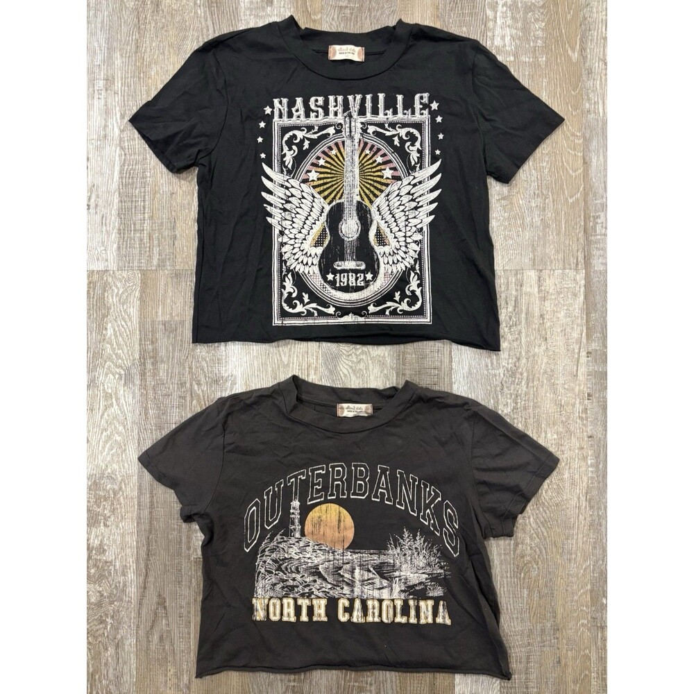 Black Altar'd State Cropped T-shirt Women's Bundle of 2 Size XSmall